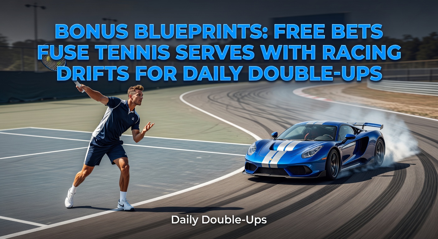 Tennis player serving powerfully on clay court while horse racing odds board shows drifting prices in background