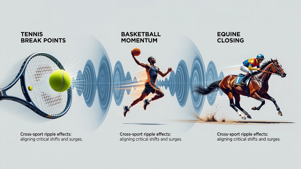 Layered accumulator construction showing aligned tennis basketball and horse racing events