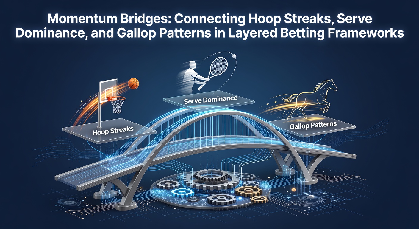 Visual representation of momentum patterns across basketball, tennis, and horse racing integrated into betting structures
