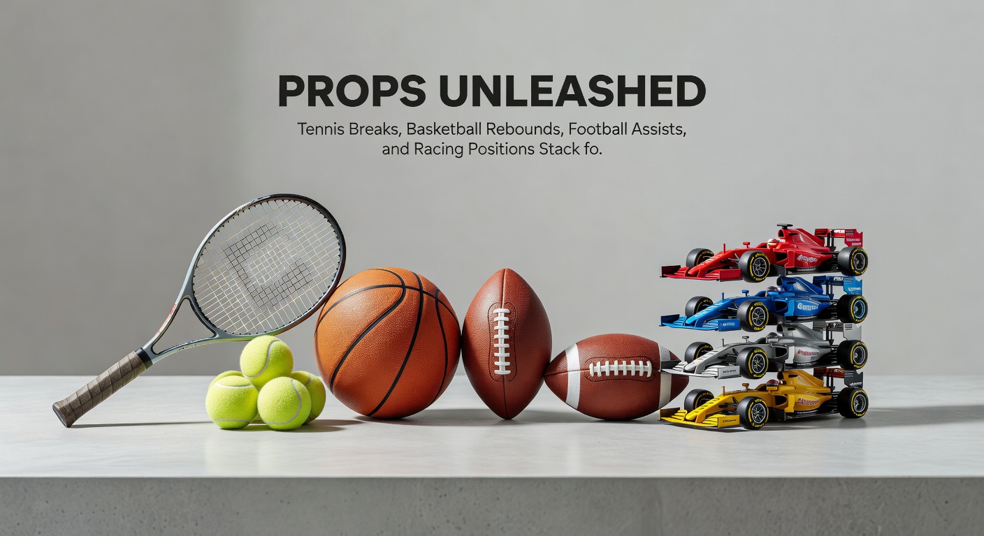 Basketball player grabbing a rebound amid chaos under the hoop, overlaid with soccer assist celebration and racing horses crossing finish line